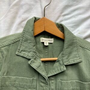 Tradlands Olive Green Utility Jumpsuit